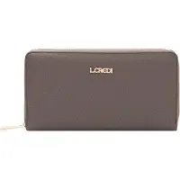 L.credi porte-monnaie Perla Zip Around Wallet Dark Taupe brun