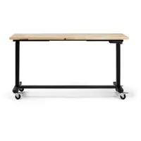 OEM Table de travail réglable en hauteur avec plateau en bois massif 152cm