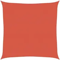 vidaXL Voile d'ombrage 160 g/m² Terre cuite 6x6 m PEHD