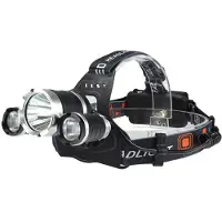INF Lampe frontale étanche avec 3 LED rechargeables