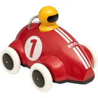 BRIO Voiture de course Push &amp; Go Rouge - - 30226 - Système à rétrofriction - Jouet Premier âge