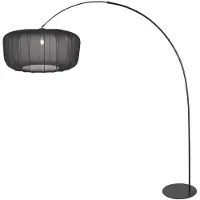 Steinhauer Anne Lighting - lampadaire - Curve - noir - métal textile - lampe arquée - E27 - 4521ZW