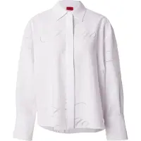 HUGO Chemisier argent / blanc
