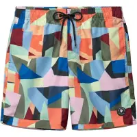 The Sunshine Brand Shorts de bain 'Mike' bleu cobalt / abricot / rose / rouge