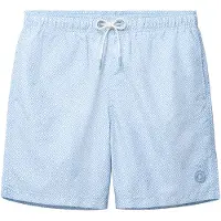 The Sunshine Brand Shorts de bain 'Mike Geo' bleu clair / blanc