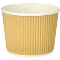 Papstar Gobelet à soupe, Contenant à usage unique, Marron