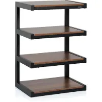 Norstone Meuble Hi-Fi Esse Hi-Fi Noir et Noyer