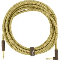 Fender 5,5m Deluxe Instrument Cable Straight/angle Tweed