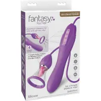 Fantasy For Her Ultimate Pleasure Max vibromasseur muni d’un stimulateur clitoridien avec pompe doseuse 22.9 cm
