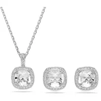 Swarovski Parure de bijoux 'Una' argent / transparent
