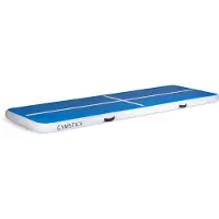Gymstick Air Track - Tapis de gymnastique gonflable - Bleu/Blanc