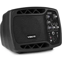 VONYX V205B Moniteur personnel (Actif, 1x 80 W), Haut-parleur PA, Noir