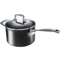 Le Creuset Casserole Le Creuset Le Creuset Avec Revêtement Antiadhésif + Couvercle Noir 20 cm
