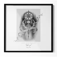 Tulup (50x50 cm) Cadre Photo Noir Mural Cadre Affiche et Poster Élégant Décoration Murale à Suspendre pour Photo Diplôme