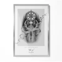 Tulup (20x30 cm) Cadre Photo Argenté Moderne Cadre Affiche et Poster Mural Cadre à Suspendre Universel Décoration Maison et Bureau