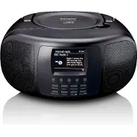 Lenco SCD-6000BK - Radio Internet portable avec DAB+/FM, Bluetooth, lecteur CD et grand écran LCD couleur - Noir