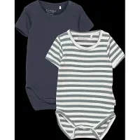Minymo Bodies m/c - 2 Pack - Gobelin Blue - - 50 - Body M/C