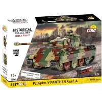 COBI Jeu de construction - - Pz.Kpfw. V Panther Ausf. A - Camouflage - 1152 éléments - 1 figurine tankiste