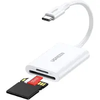 UGREEN CM265 (USB-C), Lecteur de carte mémoire, Blanc