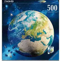 Sonstige Verlage Puzzle Rond La Terre 500 pièces