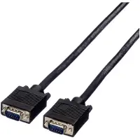 Value VGA — VGA (10 m), Câble vidéo, Noir