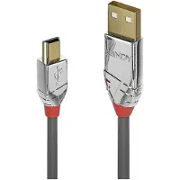 Lindy 36635 câble USB USB 2.0 7,5 m USB A Mini-USB B Gris