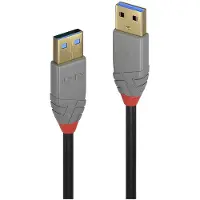 Lindy 5m USB 3.2 Type A Cable, 5Gbps, Anthra Line