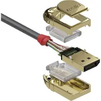 Lindy 36297 Displayport Cable 15 M Doré