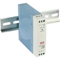 MEAN WELL MDR-10-24, 10 W, 85 - 264 V, 47 - 63 Hz, 0.21 - 0.33 A, 120 ms, 84%