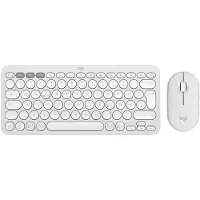 Logitech 920-012204 Wireless Keyboard+Mouse Pebble 2 Combo white
