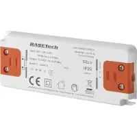 Basetech LD-12-12 Transformateur LED à tension constante 12 W 1 A Homologation pour meubles, surtension, montage sur surfaces inflammables