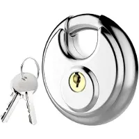 HP Autozubehör Serrure ronde HP Sécurité de caisse Chromée 18091 Pendentif Cadenas