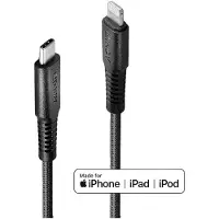 Lindy 3m Reinforced USB Type C to Lightning Cable (câble renforcé USB de type C vers Lightning)