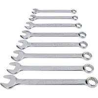 Toolcraft Jeu de clés mixtes 8 pièces (1/2", 11/16", 3/4", 3/8", 5/16", 5/8", 7/16", 9/16")
