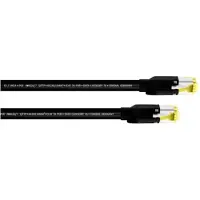 Cordial 15578 RJ45 Netzwerkkabel, Patchkabel CAT 7a S/FTP 2.00 m Schwarz PUR-Man (S/FTP, CAT7a, 2 m)