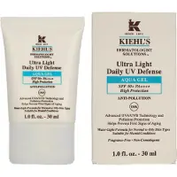 Kiehl's Dermatologist Solutions Ultra Light Daily UV Defense Aqua Gel SPF 50 PA++++ fluide protecteur ultra léger pour tous types de peau, y compris peau sensible SPF 50+ 30 ml