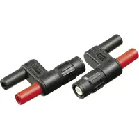 Fluke PM9082/001 Adaptateur - Double fiche banane (femelle) vers fiche BNC (mâle) (2pcs)