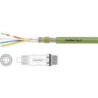 HELU 806481 Connecteur mâle pour capteurs/actionneurs, préconfectionné Connecteur mâle M12, droit, Câble + prise électronique, Vert, Noir