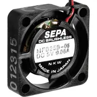 SEPA Ventilateur miniature (1x), Ventilateur PC, Noir