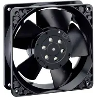 EBM PAPST Ventilateur axial EBM 4656X 230 V/AC 146 m³/h (L x l x H) 119 x 119 x 38 mm (119 mm, 1x), Ventilateur PC, Noir