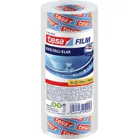 TESA 6x tesafilm KRISTALL-KLAR, très transparent, résistant au vieillissement, avec forte adhérence (19 mm)