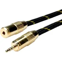 Roline GOLD Câble prolongateur 3,5mm audio M / F, 5,0 m