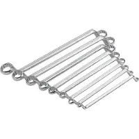 Ironside Jeu de clés mixtes Irons. 8 pces (10 mm, 11 mm, 12 mm, 13 mm, 14 mm, 15 mm, 16 mm, 17 mm, 18 mm, 19 mm, 20 mm, 22 mm, 6 mm, 7 mm, 8 mm, 9 mm)