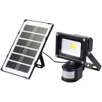 Sygonix SY-5461108 Projecteur solaire avec détecteur de mouvement 10 W Couleur de lumière : blanc neutre