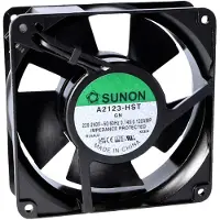 SUNON Ventilateur DC 24V xx Vapo (120 mm, 1x), Ventilateur PC, Noir