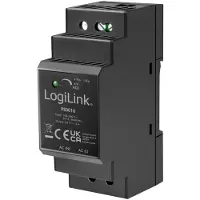 Logilink Professional PS0016 alimentation pour rail DIN, 36 Watt, 24 Volt, noir
