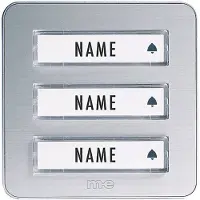 M-E Modern-Electronics MODERN-ELECTRONICS Klingeltaster KTA 3 Familie Silber (KTA-3 A/S)