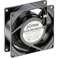 X-FAN Ventilateur axial (80 mm, 1x), Ventilateur PC, Noir