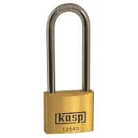 Kasp K12550L80A1 Cadenas en laiton Premium 50 x 80 mm s'entrouvant