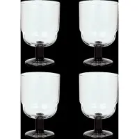 Broste Copenhagen Verres à vin rouge Nordic Bistro fumé - lot de 12 pièces